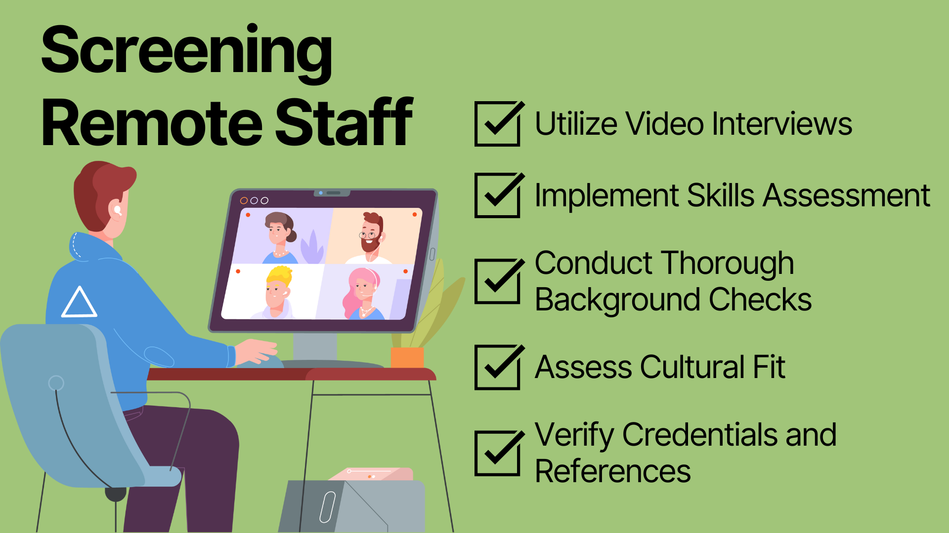 Screening Remote Administrative Staff in Healthcare: Best Practices